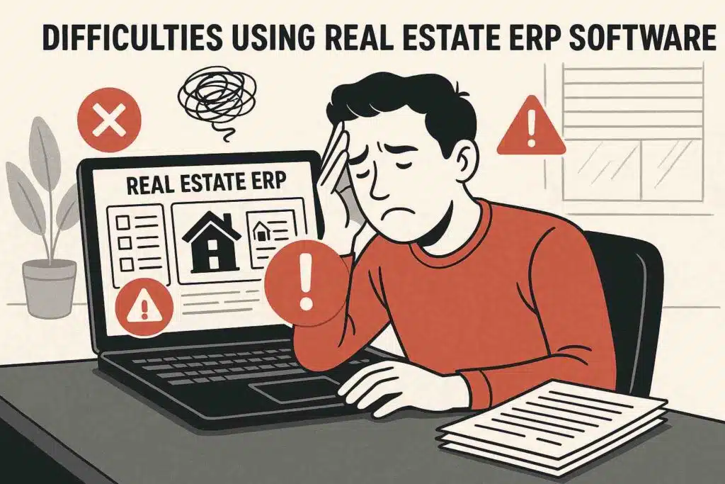 Difficulties using real estate erp software Difficulties using real estate erp software
