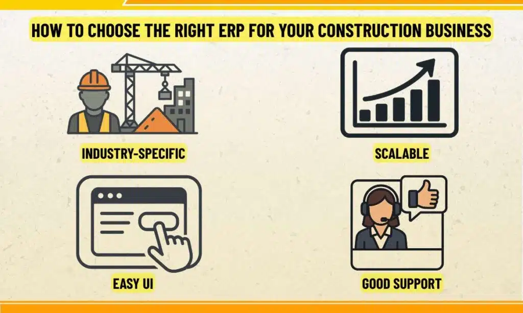 The Right ERP for construtcion business The Right ERP for construtcion business